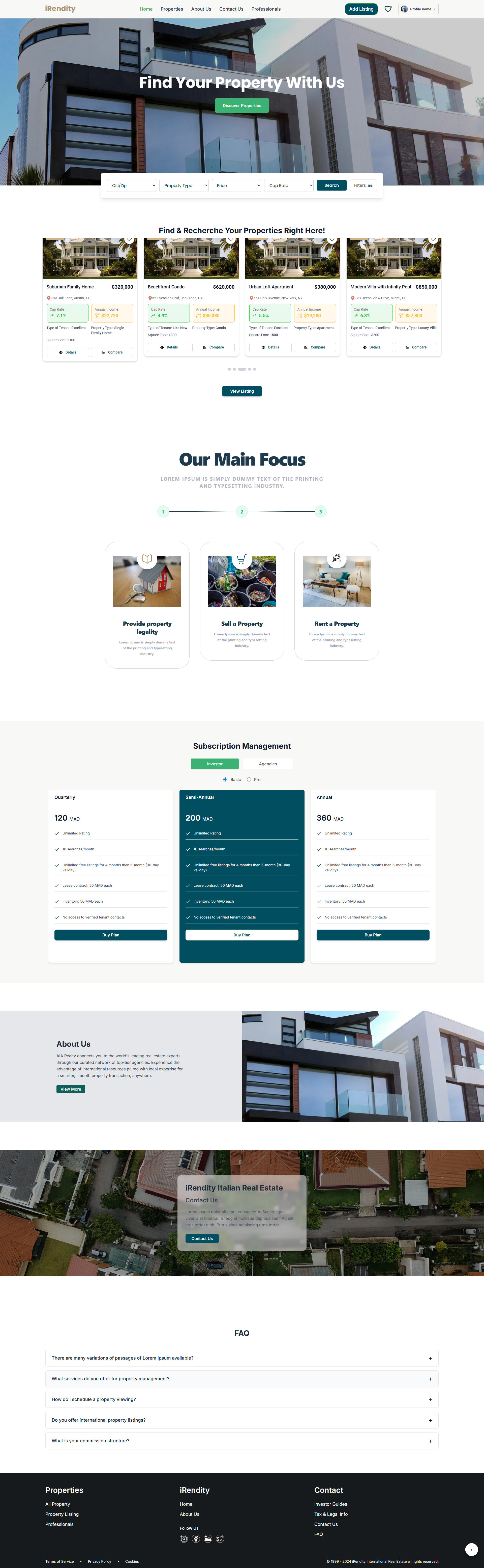 Irendtly - A property sell management platform